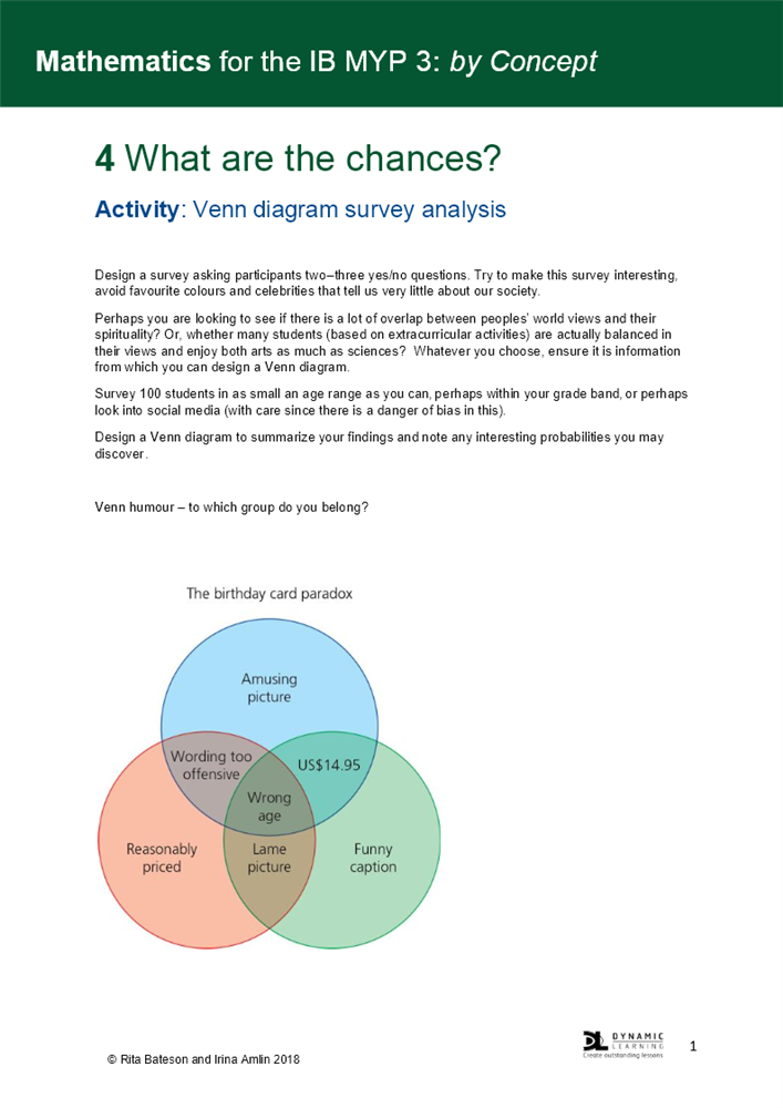 Activity: Venn diagram survey | Boost