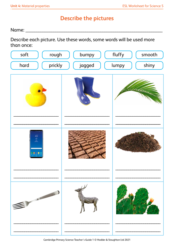 esl worksheet 5 describe the pictures boost
