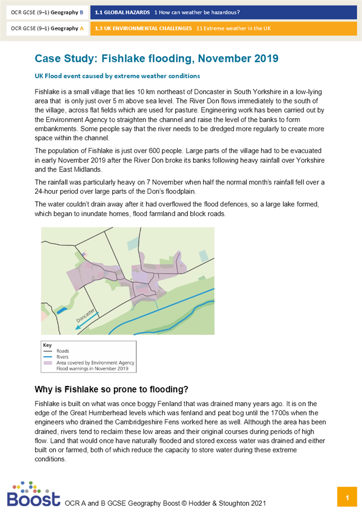Coastal flooding case study picture