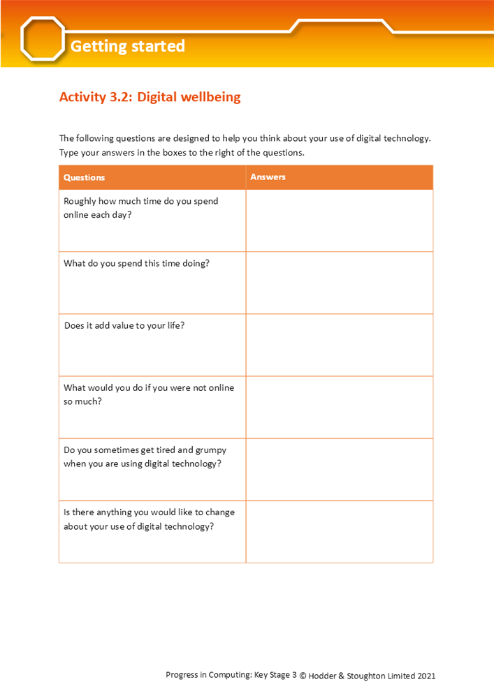 Worksheet 3.2: Getting started | Boost